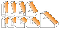 CMT Frez do ukosowania fi 45,5x60,20 mm S=8 A=45 Z2 RH 936.420.11