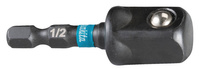 MAKITA Adapter udarowy 1/4 HEX na 1/2 kwadrat 50mm Impact Black B-66874