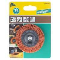 WOLFCRAFT Szczotka tarczowa 75 mm - pokryta nylonem / zgrubna WF1500000