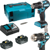 MAKITA Wiertarko-wkrętarka akumulatorowa 18V 2x3,0Ah Walizka DDF487RFJ