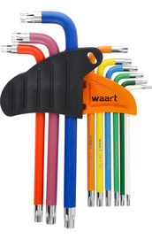 WAART Zestaw kluczy imbusowych imbusy Torx T10-T50 z magnesem 9szt. W32M516
