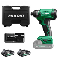 HIKOKI Zakrętarka akum. 18V 1/4" 140Nm 2x2,0Ah Walizka WH18DAWCZ