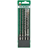 HIKOKI Zestaw 4 wierteł SDS-Plus 6-12mm FCH 4-ostrzowe do betonu 783390