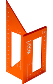 WAART Kątownik aluminiowy 3D trójwymiarowy japoński 45/90° W72P062