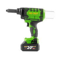 PROCRAFT Nitownica akumulatorowa do nitów 20V 10000N 2x4Ah 2,4-4,8mm PRG20