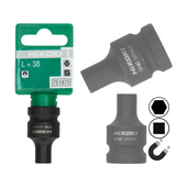 HIKOKI Adapter udarowy 1/2 Kwadrat 1/4 HEX Uchwyt magnetyczny 751875