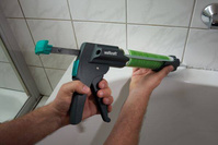 WOLFCRAFT Pistolet wyciskacz do gęstych mas kleju silikonu MG600 4356000