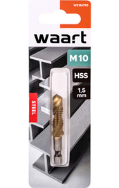 WAART Wiertło gwintujące M10 HSS gwintownik z wiertłem uchwyt HEX W21M790