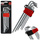 SCHMITH Klucze imbusowe Torx 1,5-10 b. długie CRV zestaw 9 szt. SCH01I06017