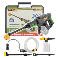 PROCRAFT Myjka ciśnieniowa akumulatorowa 20V 30bar 260W Body Walizka CW20BB