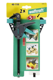 WOLFCRAFT Ściski stolarskie modelarskie jednoręczne EHZ 40-110 2szt 3455100