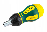 SATA Wkrętak z grzechotką i magazynkiem do bitów 1/4" ST09348