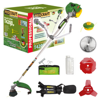 PROCRAFT Kosa spalinowa 2-suw uchwyt rowerowy 1,4kW ele. start T4200-PRO-EL
