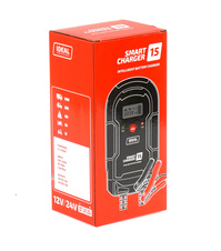 IDEAL Prostownik 12/24V 15A zimowy SMART CHARGER 15 LCD do 350Ah SMART15LCD