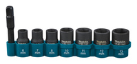 MAKITA Zestaw nasadek udarowych do zakrętarka 1/4 6-13 mm 8 sztuk E-12289