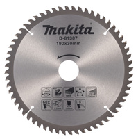 MAKITA Tarcza Piła do drewna MDF PCV Aluminium 190x30 60 Zębów D-81387