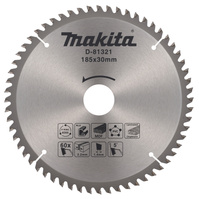 MAKITA Tarcza Piła widiowa do cięcia Aluminium MDF PVC 185x30 60Z D-81321