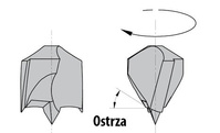 CMT Wiertło nieprzelotowe Prawe NP HW D=12 I=65 L=105 S=10x30 RH 372.120.11