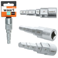 WAART Klucz stopniowy do śrubunków 1/2 kaloryferów zaworów 5 stopni W34M505