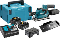 MAKITA Szlifierka oscylacyjna akumulatorowa 18V 3-biegi 2x5,0Ah DBO380RTJ