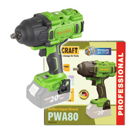 PROCRAFT Klucz udarowy 1/2" akumulatorowy 20V Body 1600Nm PWA80bb