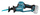 MAKITA Piła szablasta posuwowa 18V 2x5,0Ah DJR189RTJ