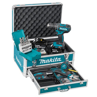 MAKITA Wiertarko-wkrętarka udarowa 18V 62Nm z osprzętem 2x3,0Ah DHP482RFX9