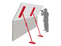 PIHER Stopa antypoślizgowa do podpory teleskopowej 70 x 6 cm długa P34038