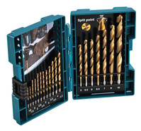 MAKITA Zestaw komplet wierteł do metalu HSS TIN 19 sztuk B-67795 w walizce