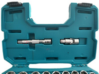 MAKITA Zestaw nasadek + klucz 1/2 23 szt. B-65589