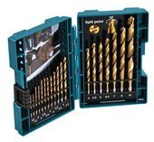 MAKITA Zestaw komplet wierteł do metalu HSS TIN 19 sztuk B-67795 w walizce