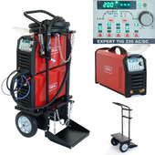 IDEAL Spawarka inwerterowa EXPERT TIG 220 AC/DC PULSE MMA 200A Chłodnica Wózek