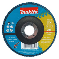 MAKITA Tarcza listkowa ściernica 125x22,2 Z40 metal stal inox 1szt. D-63781