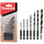 MAKITA Zestaw wierteł do drewna 1/4 7 szt. D-62371