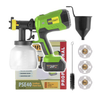 PROCRAFT Pistolet natryskowy akumulatorowy 20V 2,0/2,5mm PSE40 BODY