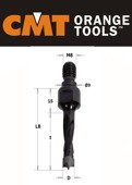 CMT WIERTŁO Z GWINTEM 12/40/55/M8/9 353.120.11