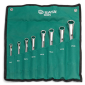 SATA Zestaw kluczy oczkowych giętych dwustronnie saszetka 8szt ST08004SJ