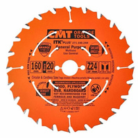 CMT Piła tarcza do drewna sklejki ultracienka 160x20 mm 24 Zęby 271.160.24H
