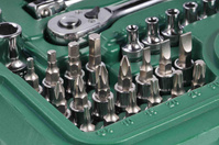 SATA Zestaw kluczy nasadowych dwie grzechotki 1/2" 1/4"  88 sztuk 09013