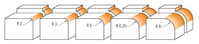 CMT Frez na płytki wymienne fi 31,8x77 mm S=12,7 mm R=8 Z2 RH 661.581.11