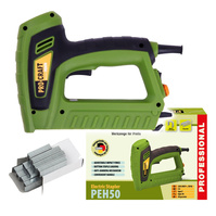 PROCRAFT Zszywacz elektryczny gwoździarka taker 2w1 230V + zszywki PEH50