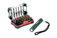 METABO Zestaw bitów PH PZ SL Hex Torx 29 szt + Latarka 100 lm 626721000