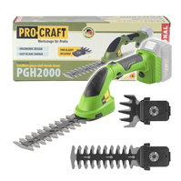 PROCRAFT Nożyce akumulatorowe Trymer do trawy i żywopłotu 20V BODY PGH2000