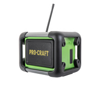 PROCRAFT Radio budowlane głośnik akum. 20V/230V 80W DAB+ BT FM PJS20BB