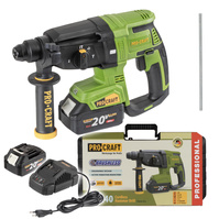 PROCRAFT Młotowiertarka akumulatorowa SDS+ 20V 2x4,0Ah 2,6J 3w1 PHA40