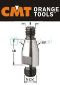 CMT ADAPTER Z TRZPIENIEM M10/30/45 503.450.01