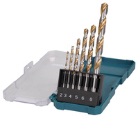 MAKITA Zestaw wierteł do metalu HSS-G 6 sztuk 2/3/4/5/6/8mm D-77241
