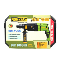 PROCRAFT Młotowiertarka sieciowa kucie 3w1 SDS+ 900W 3,2J + Dłuta BH1100DFR