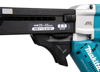 MAKITA Wkrętarka taśmowa z magazynkiem 18V 55 mm do k-g + Makpac DFR551ZJ