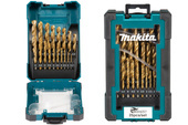 MAKITA Zestaw komplet wierteł do metalu HSS-TIN 1-13 mm 25szt D-72235
